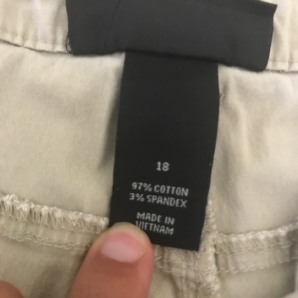 Lane Bryant Khaki Shorts - Picture 2 of 2